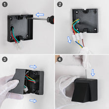 Carica l'immagine nel visualizzatore di Gallery, Applique da Parete Esterno 2 Pezzi, IP65 Lampada da Parete LED Moderno, 5W Luce Bianca 6500K Applique da Esterno per Gia