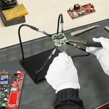 Carica l'immagine nel visualizzatore di Gallery, Terza mano saldatura, accessori modellismo, strumento di supporto per PCB per saldatura tonhui, quattro bracci, helping 
