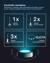 Carica l'immagine nel visualizzatore di Gallery, OSRAM SMART+ DOT-IT TWIST &amp; SHAKE, luce notturna mobile intelligente o luce per bambini con 16 milioni di colori RGB, co