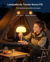 Carica l'immagine nel visualizzatore di Gallery, Lampada da doccia impermeabile IP65, 7500 mAh, lampada da tavolo ricaricabile per bagno, confezione da 1