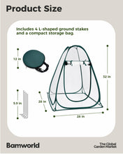 Carica l'immagine nel visualizzatore di Gallery, Bamworld Mini Serra Pop Up in PVC Trasparente 71 × 71 × 81 cm