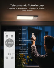 Carica l'immagine nel visualizzatore di Gallery, FULEN Lampada da soffitto ricaricabile con aggiornamento del rilevatore di movimento, luce per armadio con batteria da 1