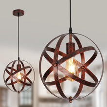 Carica l'immagine nel visualizzatore di Gallery, DELIPOP Lampadario a Sospensione E27, Vintage Lampada da Soffitto Globo