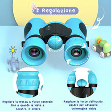 Carica l'immagine nel visualizzatore di Gallery, Upgrade Compatto Binocolo per Bambini - 8x21, All'aperto Idea Giocattoli Regalo