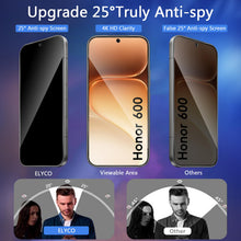 Carica l'immagine nel visualizzatore di Gallery, Vetro Temperato Privacy per Honor 600, 2 Pezzi