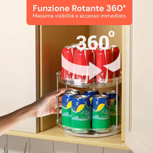Carica l'immagine nel visualizzatore di Gallery, Avilia Set 2 Organizer Rotanti, 2 Livelli in Plastica Trasparente