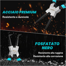Carica l'immagine nel visualizzatore di Gallery, SHALL Pinze per anelli elastici, 4 pezzi da 7 pollici - Pinze per anelli elastici interni ed esterni dritti/piegati (pun
