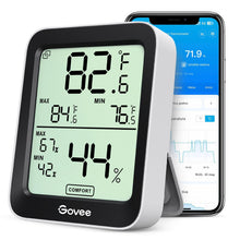 Carica l'immagine nel visualizzatore di Gallery, Govee Igrometro Termometro Bluetooth Interno con Avvisi App