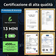 Carica l'immagine nel visualizzatore di Gallery, LL TRADER Batteria per iPhone 13 Mini, 4500mAh e Kit di Riparazione A