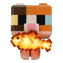 Carica l'immagine nel visualizzatore di Gallery, Paladone Minecraft Cat GloBuddies Light, 15cm Tap‑to‑On Lamp with Light‑Up Fish, AA Battery Powered, Officially Licensed