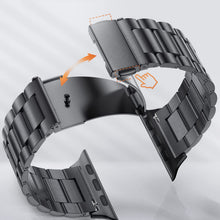 Carica l'immagine nel visualizzatore di Gallery, Cinturino Compatibile con Apple Watch 45mm 44mm 42mm per Donna e Uomo, in Acciaio Inossidabile Metallo per Serie 8 7 6 5