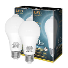 Carica l'immagine nel visualizzatore di Gallery, Lampadina con Sensore di Movimento E27 9W = 60W 900LM 6000K 2 Pezzi