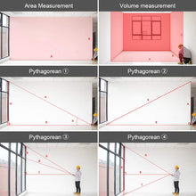 Carica l'immagine nel visualizzatore di Gallery, Metro Laser 50M, Huepar Telemetro Laser Distanziometro Laser Impugnatura Portatile Strumento di Misura Digitale Rilevatore di Portata Display LCD a 4 Righe Retroilluminato Grande IP54 Antiurto