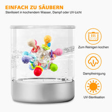 Carica l&#39;immagine nel visualizzatore di Gallery, Giochi Sonaglio Dentizione Del Neonato 0 3 6 9 12 Mesi, Sensoriali Giocattoli Silicone Palla da Massaggia Gengive, BPA Free Montessori Regalo Bambino
