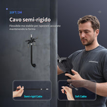 Carica l'immagine nel visualizzatore di Gallery, Ralcam Telecamera Endoscopica Rotante 210°, Endoscopio 1080P HD 3,5" con Sonda Articolata 8,5mm Semi-Rigida Impermeabile per Ispezione di Motore, Veicoli e Tubi (Cavo 3m)
