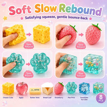 Carica l'immagine nel visualizzatore di Gallery, Squishy Box. 8 Pezzi Fun Box Squishies, Squeeze Toys, Antistress Palline, Rimbalzo Lento, Decorazione Scrivania, Regalo 