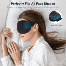 Carica l'immagine nel visualizzatore di Gallery, Gritin Mascherina per Dormire 3D, Upgrated Maschera per Dormire Oscuramento