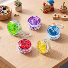 Carica l'immagine nel visualizzatore di Gallery, 5 Pezzi Yoyo Bambini LED Yoyo Professionale Yo-yo Luci Plastica Yo-yo Luminoso Reattivo per Principianti, Sacchetti Rega