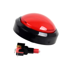 Carica l'immagine nel visualizzatore di Gallery, EG STARTS 4 Pollici 100 Millimetri Big Dome 12V LED ha Illuminato Pulsanti con microinterruttore per la Macchina della Galleria Videogiochi Parts (Rosso)