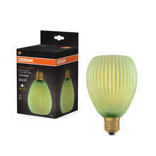 Carica l'immagine nel visualizzatore di Gallery, OSRAM Lampada LED DECOR FLAT in vetro colorato ovale verde E27