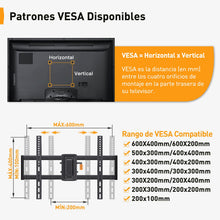 Carica l'immagine nel visualizzatore di Gallery, Perlegear Supporto TV Parete da 37-82 Pollici, Staffa TV Girevole Inclinabile ed Estendibile, Braccio Ultra Resistente Fino 60kg, VESA 200x100-600x400mm