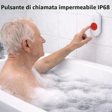 Carica l'immagine nel visualizzatore di Gallery, Pulsante Emergenza Anziani, Pulsante Salvavita Anziani, Campanello Emergenza Anziani, Sistema Chiamata Anziani con 58 Su
