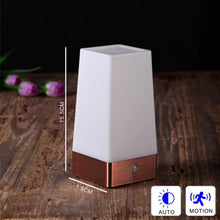 Carica l'immagine nel visualizzatore di Gallery, WRalwaysLX Luce notturna a LED retrò per casa, piccola lampada con sensore di movimento PIR LED wireless per interni ed 