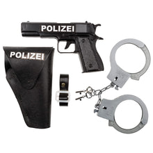 Carica l&#39;immagine nel visualizzatore di Gallery, Idena 8040007 - Set da polizia, pistola, fondina e manette, set da gioco, festa a tema, carnevale