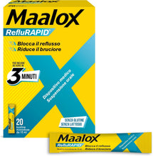 Carica l'immagine nel visualizzatore di Gallery, Maalox Reflurapid Reflusso Gastroesofageo e Bruciore, 20 Stick