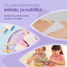 Carica l'immagine nel visualizzatore di Gallery, 150 bastoncini in legno – spatole ceretta brasiliana e lavoretti