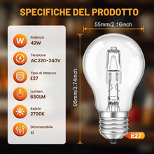 Carica l'immagine nel visualizzatore di Gallery, SCNNC Ampoules LED E27, 5 Pezzi