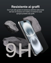 Carica l'immagine nel visualizzatore di Gallery, Belkin ScreenForce UltraGlass 2 Pellicola Vetro per iPhone 16, antigraffio, con durezza di 9H, include un supporto di al