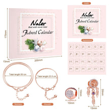 Carica l'immagine nel visualizzatore di Gallery, Naler Calendario Avvento 2024 Donna Calendario dell Avvento 2024 Calendario Avvento Gioielli Calendario dell Avvento Fai da Te 22 Perline + 1 Collana + 1 Bracciale per Moglie, Fidanzata, Madre e Amica