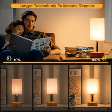 Carica l'immagine nel visualizzatore di Gallery, Lampada da Comodino Touch Dimmerabile, 3 Temperature di Colore