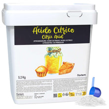 Carica l'immagine nel visualizzatore di Gallery, Nortembio Acido Citrico Alimentare in Polvere 5,2 kg – Qualità Gourmet – Correttore di Acidità 100% Naturale – Ideale pe