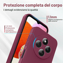 Carica l'immagine nel visualizzatore di Gallery, Cover per Redmi 14C / Poco C75 / Redmi A4, con 2 Pezzi Vetro Temperato, Custodia Silicone Liquido con Morbida Microfibra