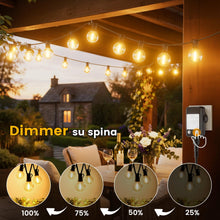 Carica l'immagine nel visualizzatore di Gallery, Yuusei Catena Luminosa Esterno, 30M Luci da Esterno Giardino LED IP45