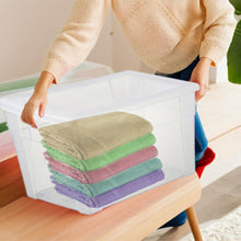 Carica l'immagine nel visualizzatore di Gallery, Stefanplast Visualbox - Contenitore multiuso con chiusura a scatto, 30 L, Trasparente, XXL - 59 x 39 x 17 cm
