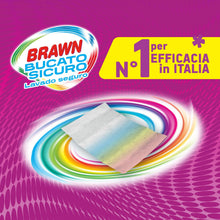 Carica l'immagine nel visualizzatore di Gallery, Brawn Bucato Sicuro Foglietti Acchiappacolore, Formula con Molecola Igienizzante Cattura le Tinte e i Colori, Confezione