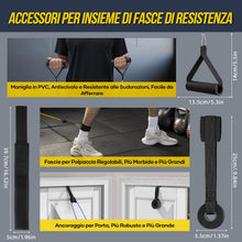 Carica l'immagine nel visualizzatore di Gallery, Fokky Elastici Fitness 150LBS, 5 Livelli di Elastico Palestra per Pilates