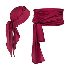 Carica l'immagine nel visualizzatore di Gallery, Proumhang Set di Accessori per Costumi da Pirata Fascia Pirata Cintura Cintura Vita Capitano Pirata Medievale Grande Fascia Sciarpa Testa Pirata Bandane per Halloween Bambini Adulti Vino