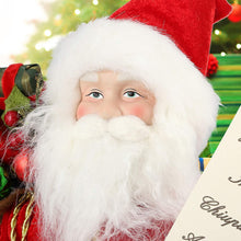 Carica l'immagine nel visualizzatore di Gallery, Uten Babbo Natale in Piedi Figura con Sacchetto Regalo e Orso, 46cm/18 Pollici Babbo Natale Ornamenti Natalizi Decorazione Domestica Bambola di Natale
