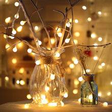 Carica l'immagine nel visualizzatore di Gallery, EXTRASTAR 2 set Luci Della Stringa Della Palla Luci Batteria Alimentato, 5M 50 LED Stringa luci LED Impermeabile catena 