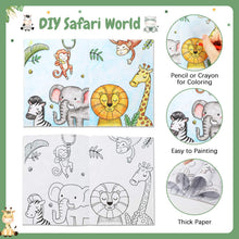Carica l'immagine nel visualizzatore di Gallery, Heboland Mini Libri da Colorare per Bambini, Formato A6, 24 pezzi