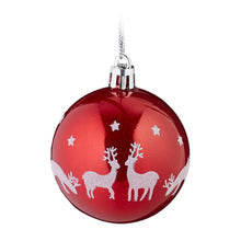 Carica l'immagine nel visualizzatore di Gallery, Relaxdays Palline di Natale, Set 103 Addobbi Natalizi in Plastica, Decorazioni per Albero in Vari Design, Rosso Bianco