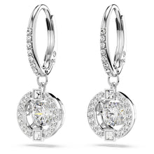 Carica l'immagine nel visualizzatore di Gallery, Swarovski Orecchini pendenti Swarovski Sparkling Dance, Taglio Round, Bianchi, Placcato rodio