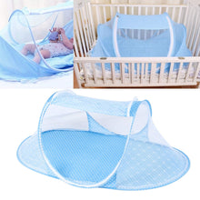 Carica l'immagine nel visualizzatore di Gallery, Zanzariera Per Lettino Da Viaggio, Neonati Portatile Tenda Sole Pop Up Pieghevole Culla Bambini Autoportante, Con Cerniera Adatta Alla Famiglia Viaggi All'Aperto, 105x55cm