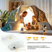 Carica l'immagine nel visualizzatore di Gallery, A.bigwhale Catena Luminosa 3 m 30 LED, Luci LED Batteria bianco caldo con timer 6H, luci fiabesche per interni, Natale, 