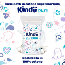 Carica l'immagine nel visualizzatore di Gallery, Kindii Pure Quadrotti neonato grandi, 100% cotone, 60 pezzi