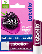 Carica l'immagine nel visualizzatore di Gallery, Labello Blackberry Shine Balsamo Labbra Colorato, 4,8 g